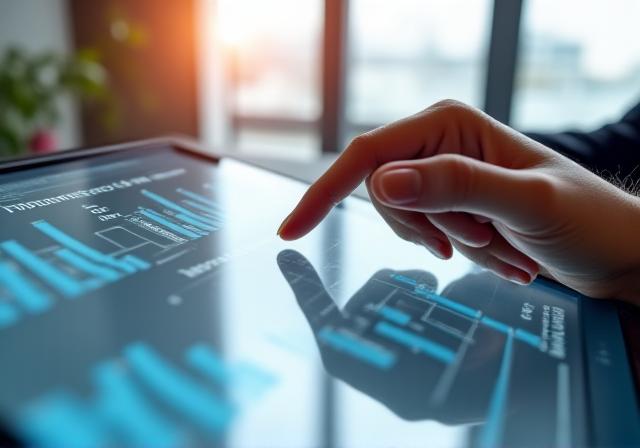 Highly detailed network interface visualization