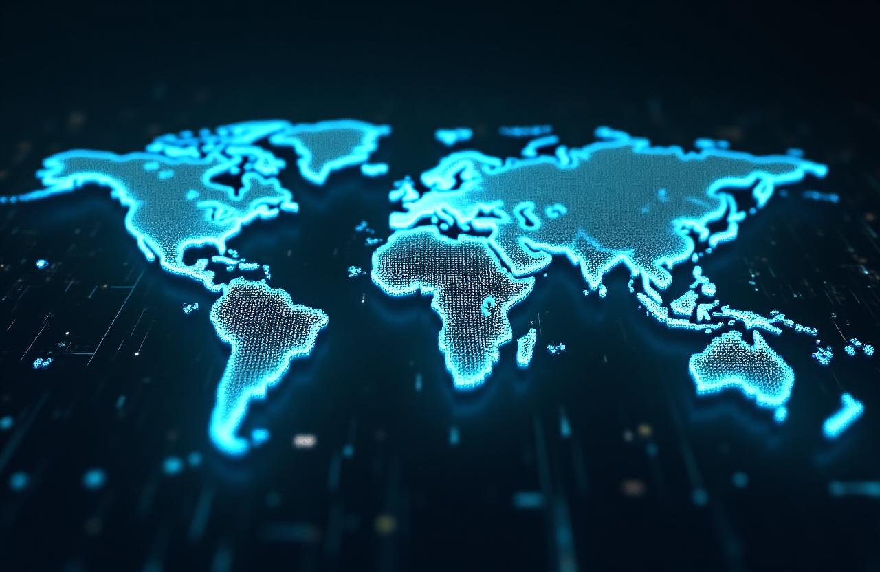 Global logistics ecosystem visualization